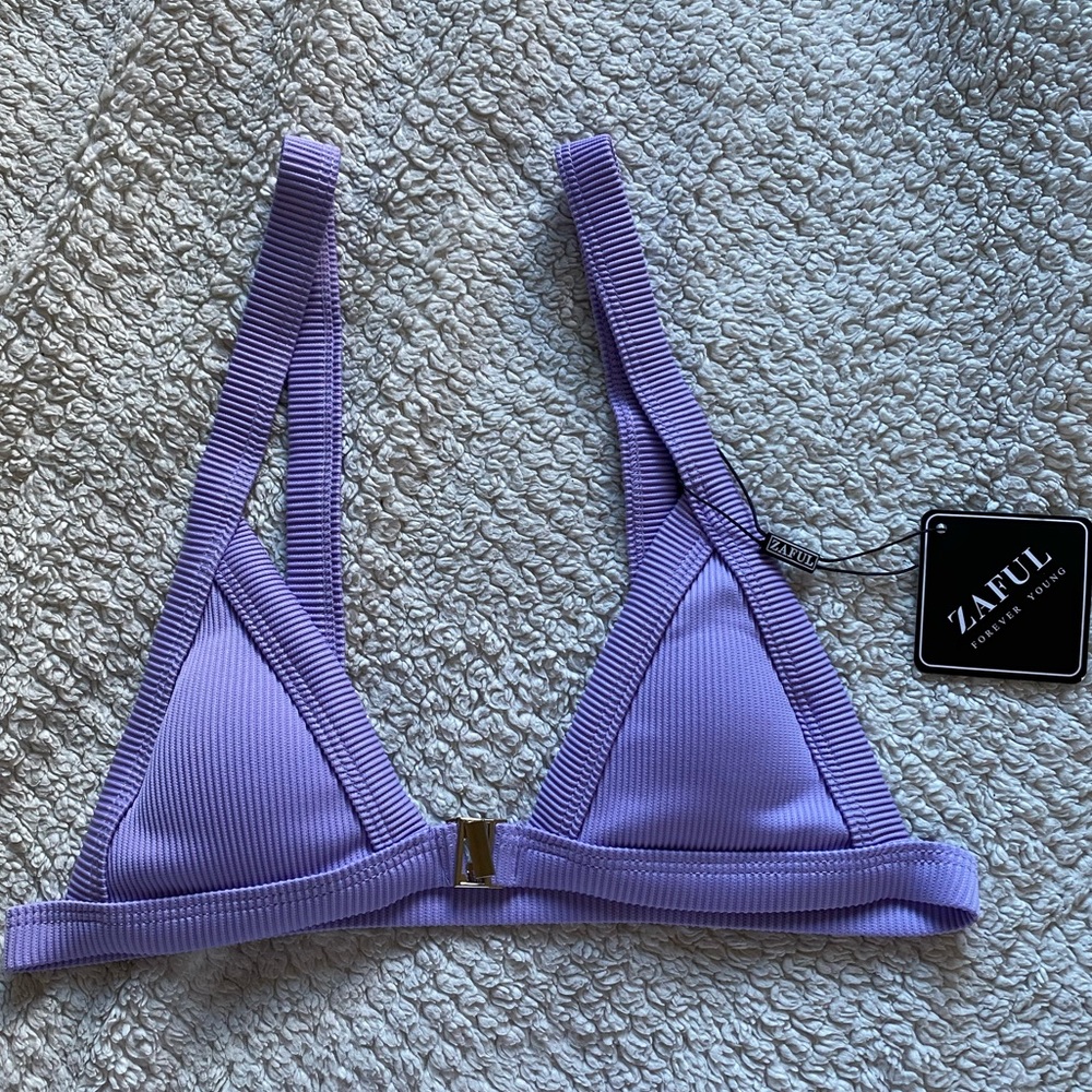 NEW Zaful Light Purple Bikini Top